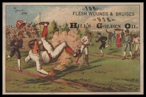 1890 Trade Card A Short Stop